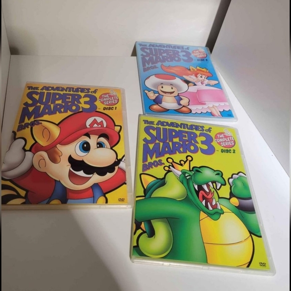 Nintendo Animated Cartoons DVD’s Lot of 3 .Super Mario Bros 3 - Picture 1 of 7
